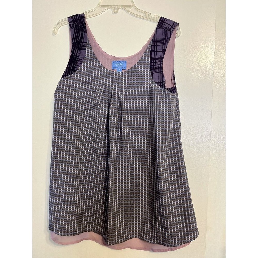 Simply Vera Vera Wang Womens Sleeveless Top Size Medium Purple
